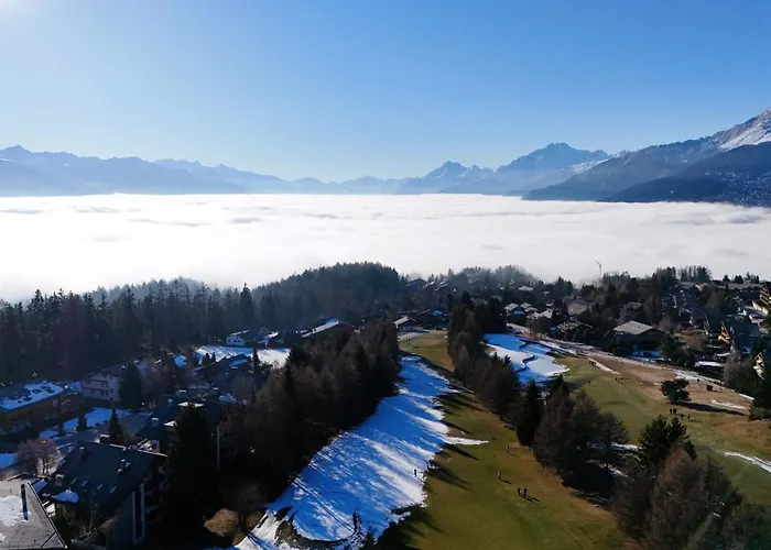 From To Slopes - Alpine And Golf Lejlighed Crans-Montana